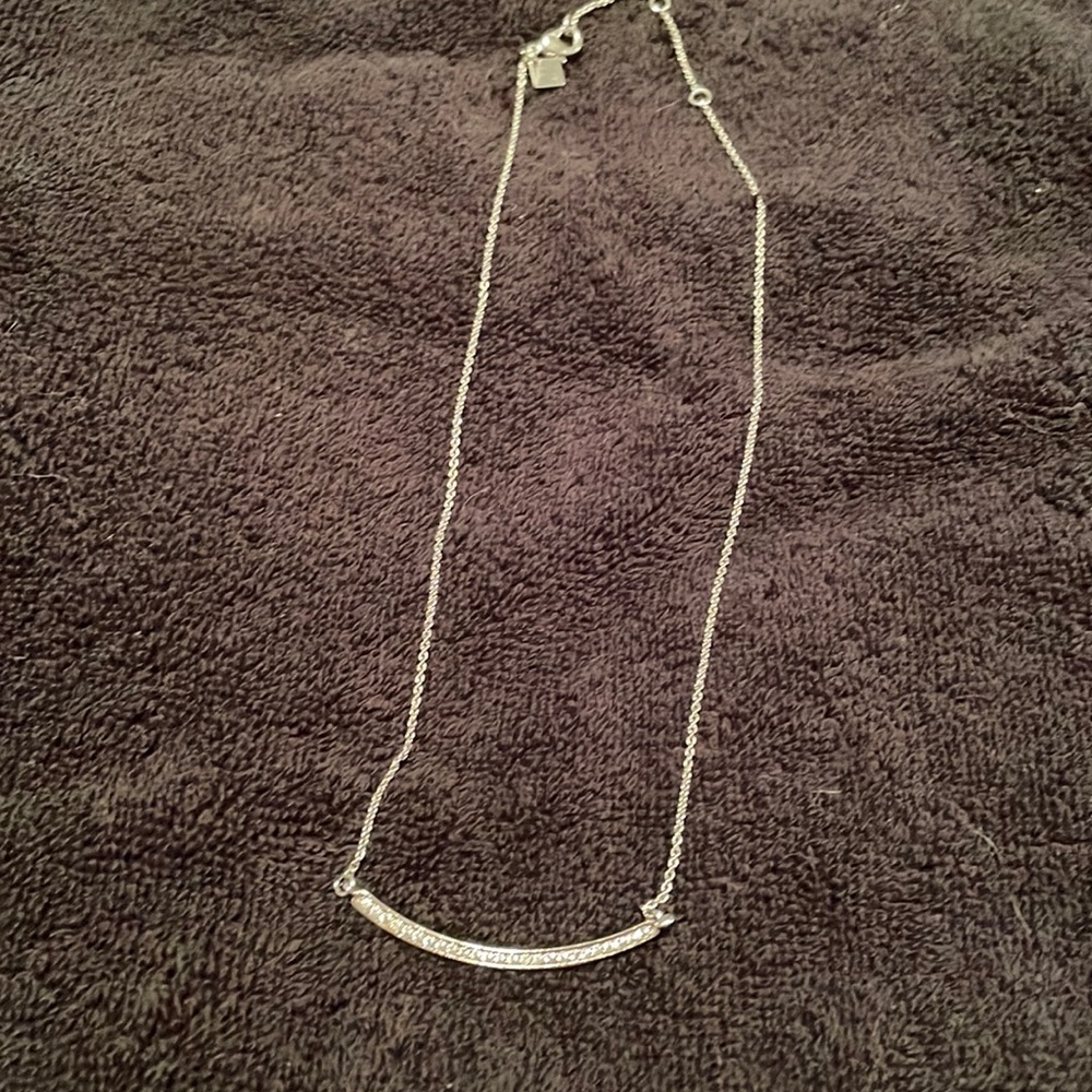 Faux Diamond Silver colour necklace